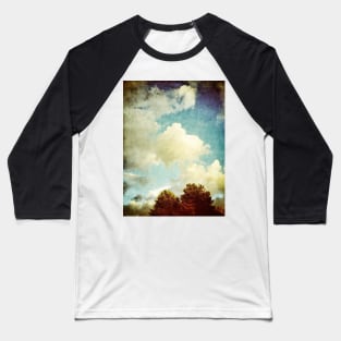Two Trees and Clouds Baseball T-Shirt